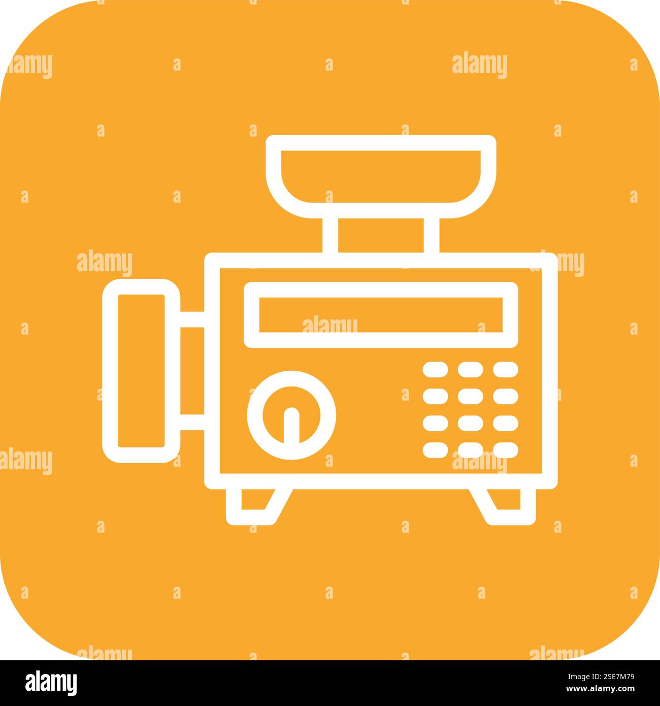 Meat Grinder Vector Icon Design Illustration Stock Vector