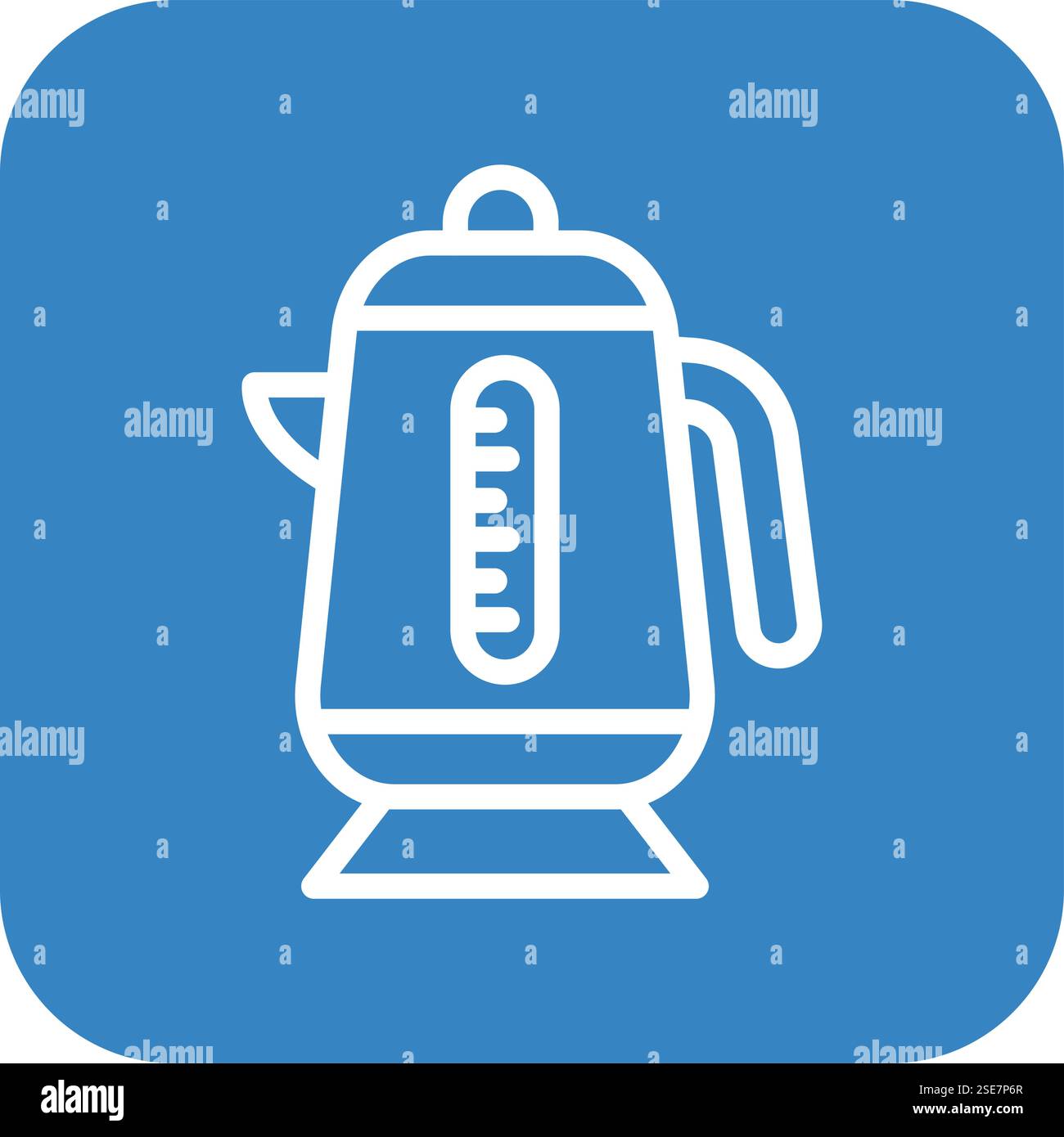 Electric Kettle Vector Icon Design Illustration Stock Vector
