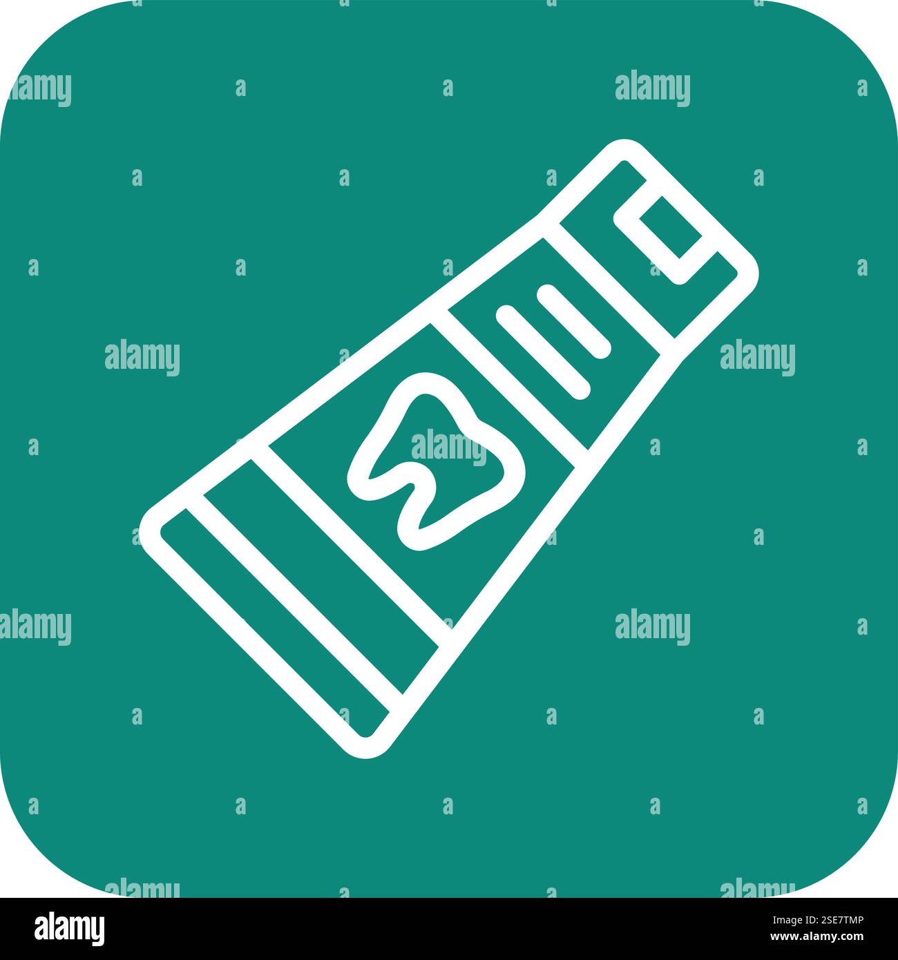 Toothpaste Vector Icon Design Illustration Stock Vector