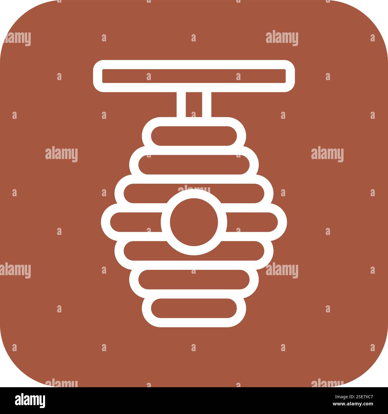Beehive Vector Icon Design Illustration Stock Vector