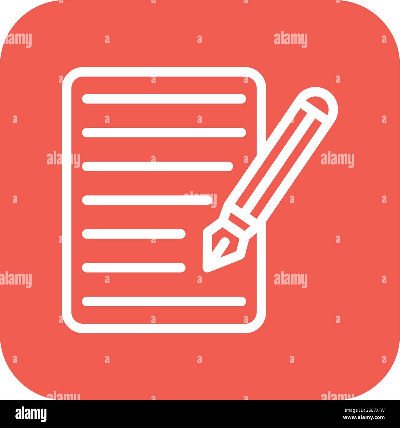 Caligraphy Vector Icon Design Illustration Stock Vector
