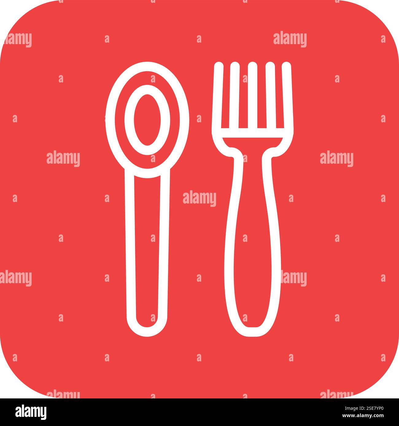 Cutlery Vector Icon Design Illustration Stock Vector