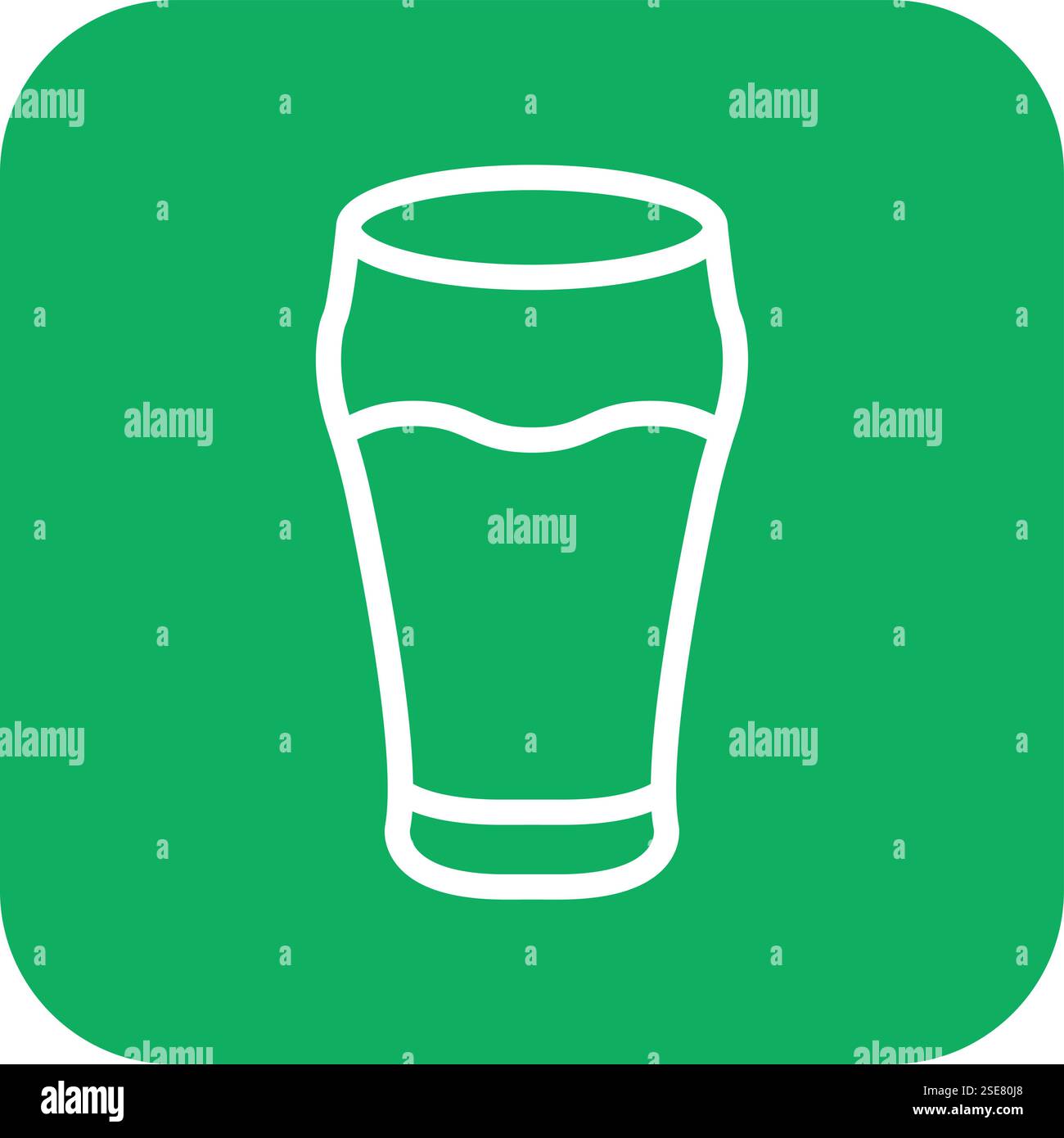 Glass Vector Icon Design Illustration Stock Vector