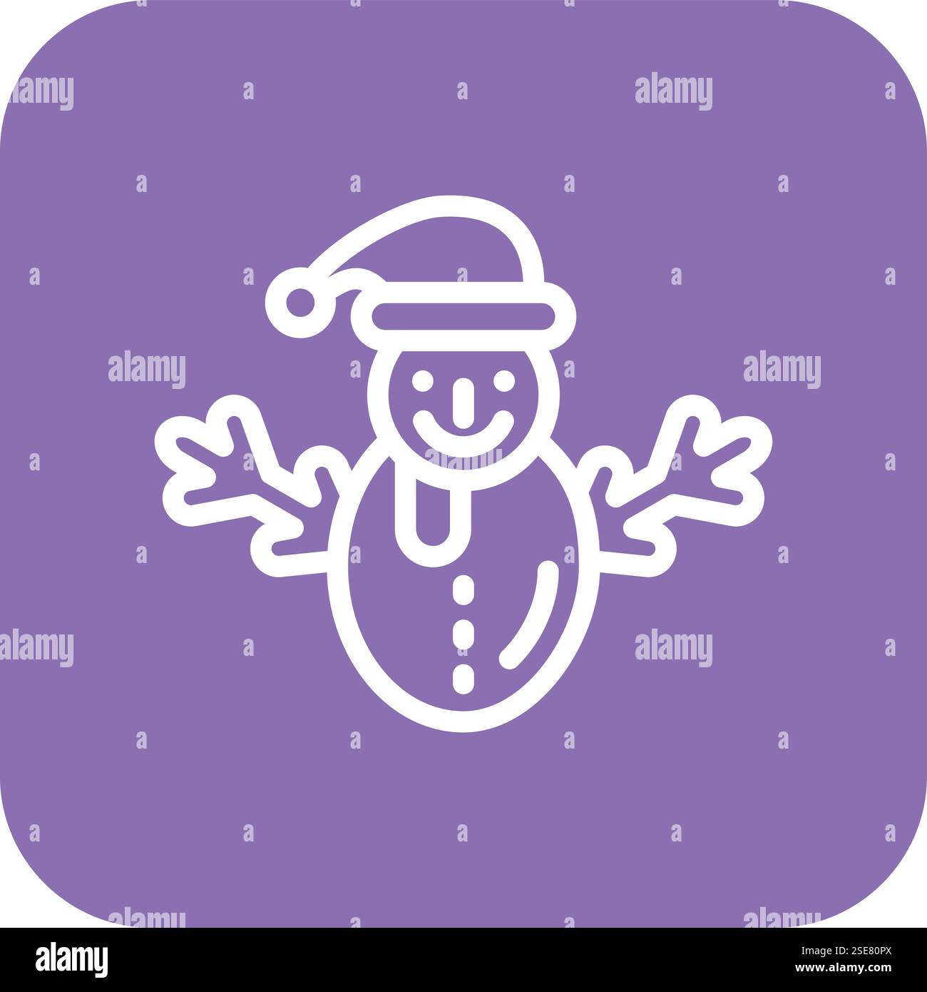 Snowman Vector Icon Design Illustration Stock Vector