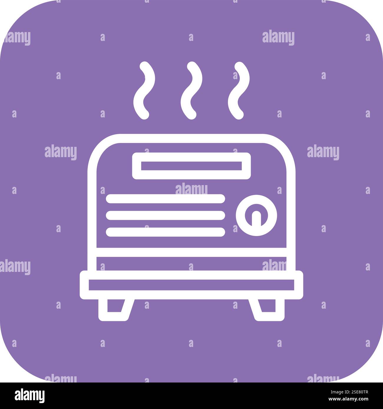 Toaster Vector Icon Design Illustration Stock Vector