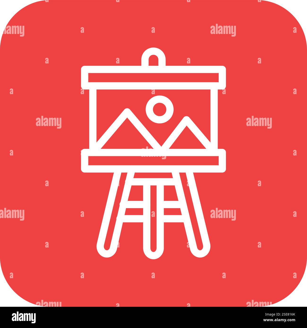 Painting Vector Icon Design Illustration Stock Vector