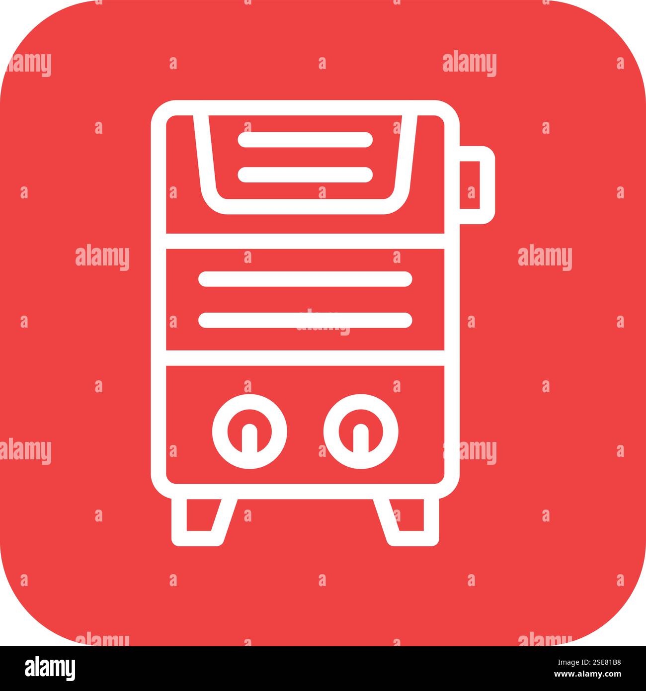 Water Heater Vector Icon Design Illustration Stock Vector