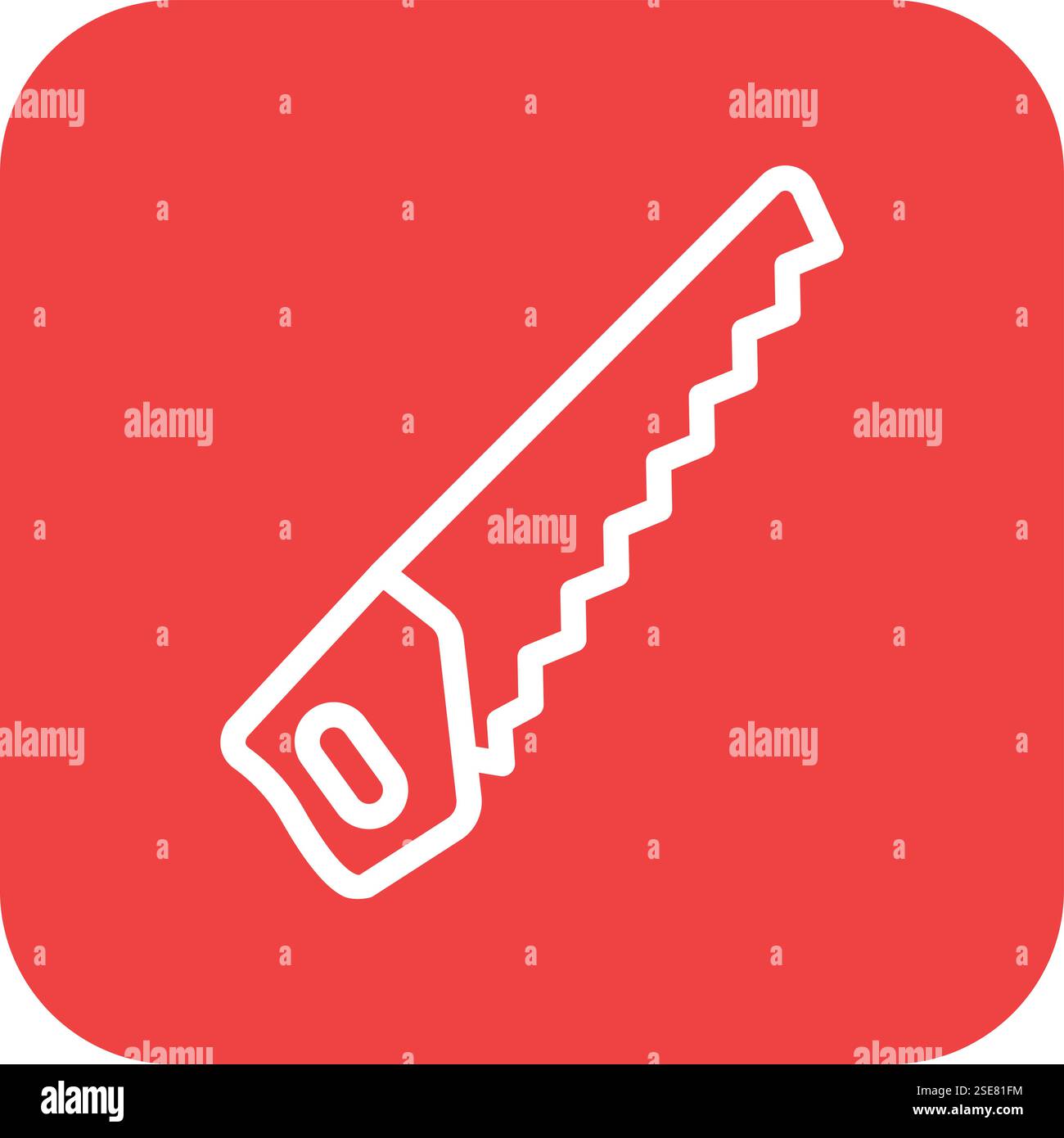 Saw Vector Icon Design Illustration Stock Vector