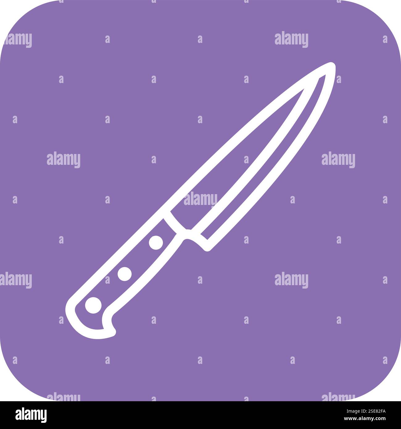 Knife Vector Icon Design Illustration Stock Vector
