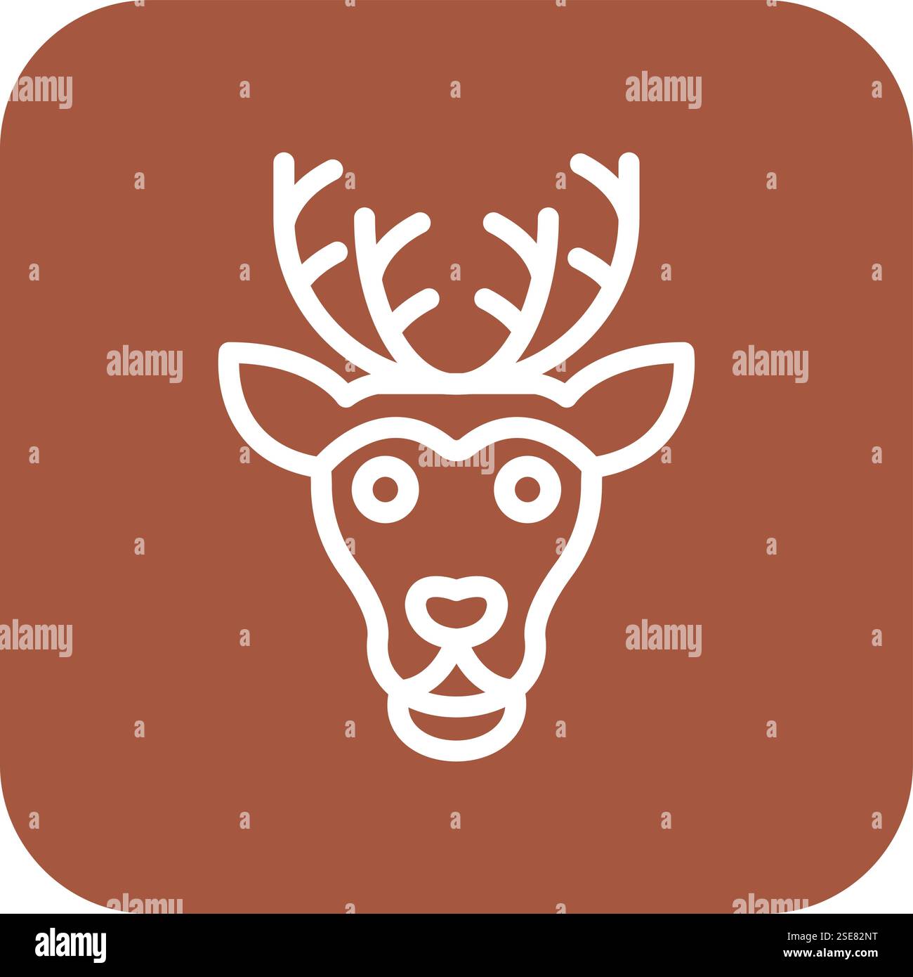 Reindeer Vector Icon Design Illustration Stock Vector