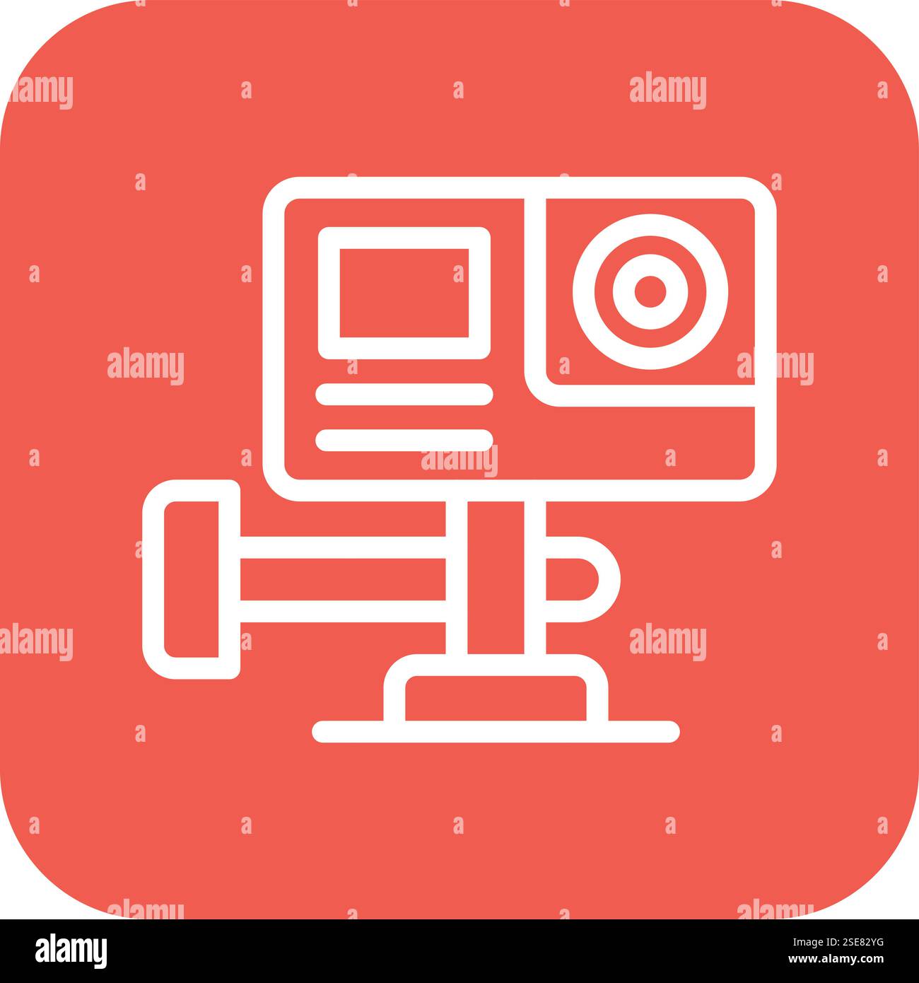 Action Camera Vector Icon Design Illustration Stock Vector