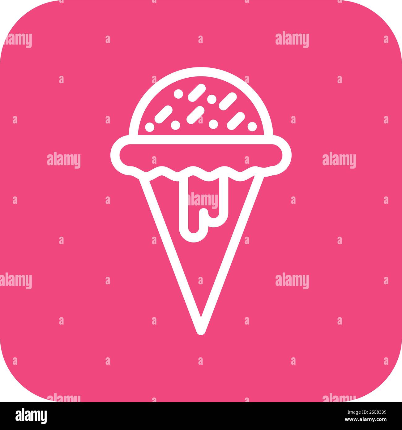 Ice cream Vector Icon Design Illustration Stock Vector Image & Art - Alamy