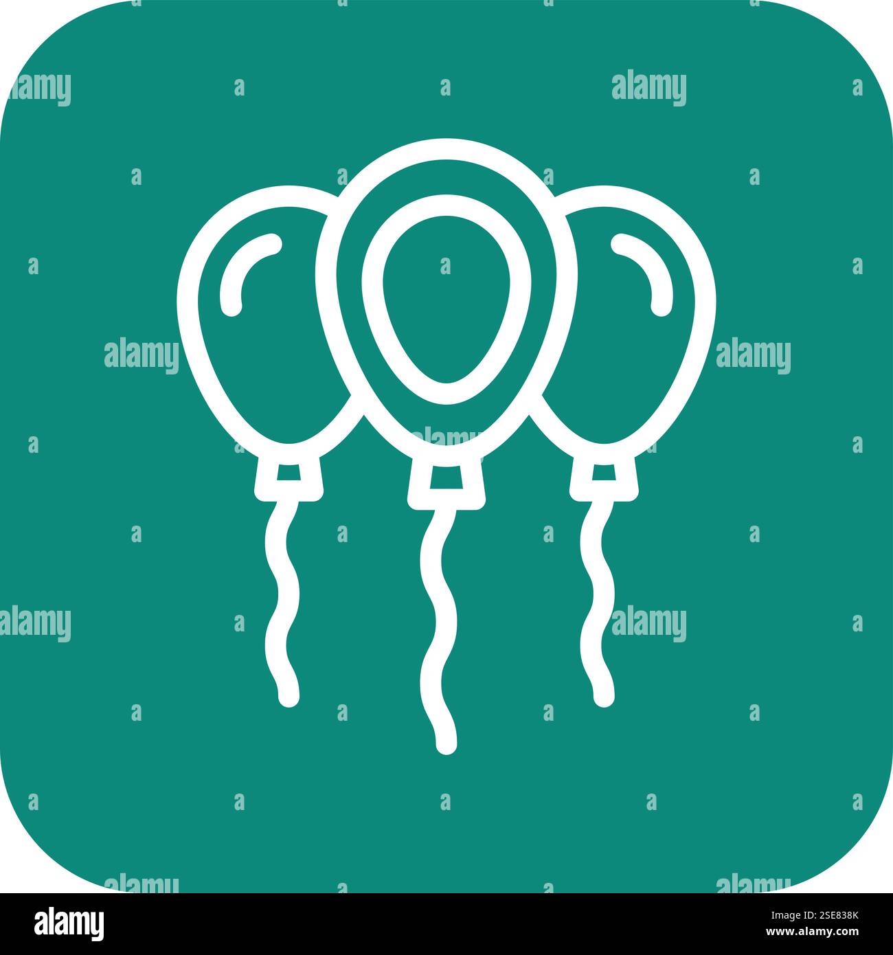 Balloons Vector Icon Design Illustration Stock Vector