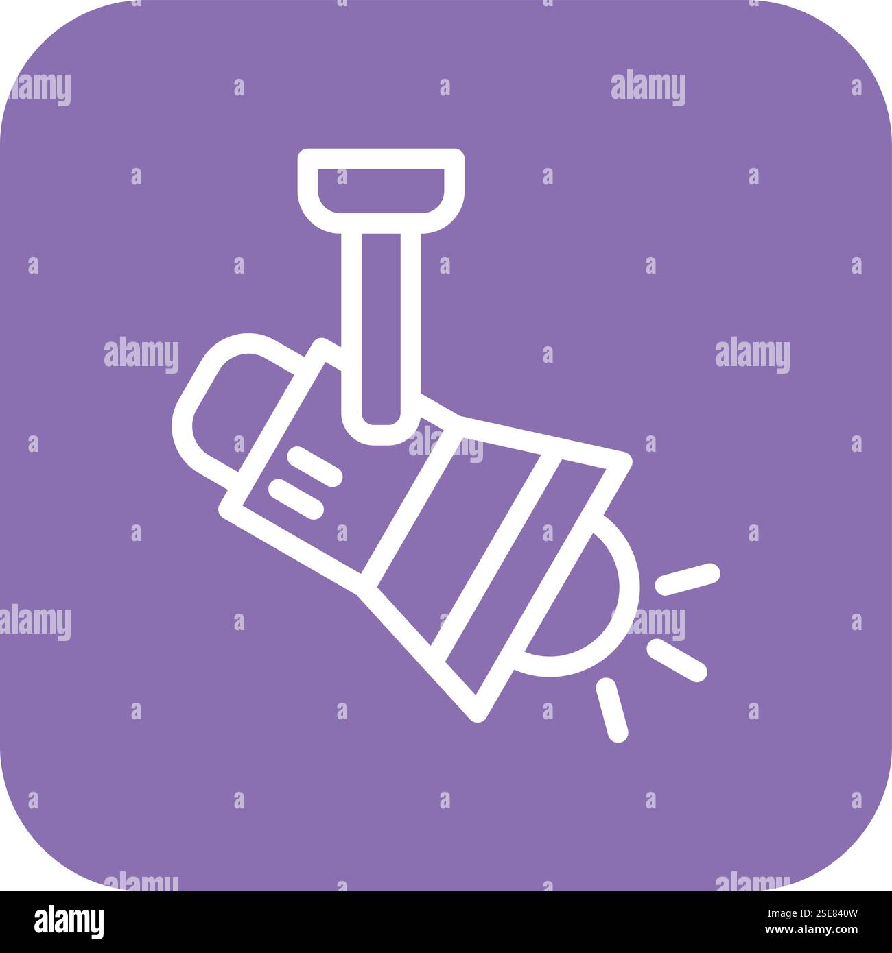 Spot Light Vector Icon Design Illustration Stock Vector
