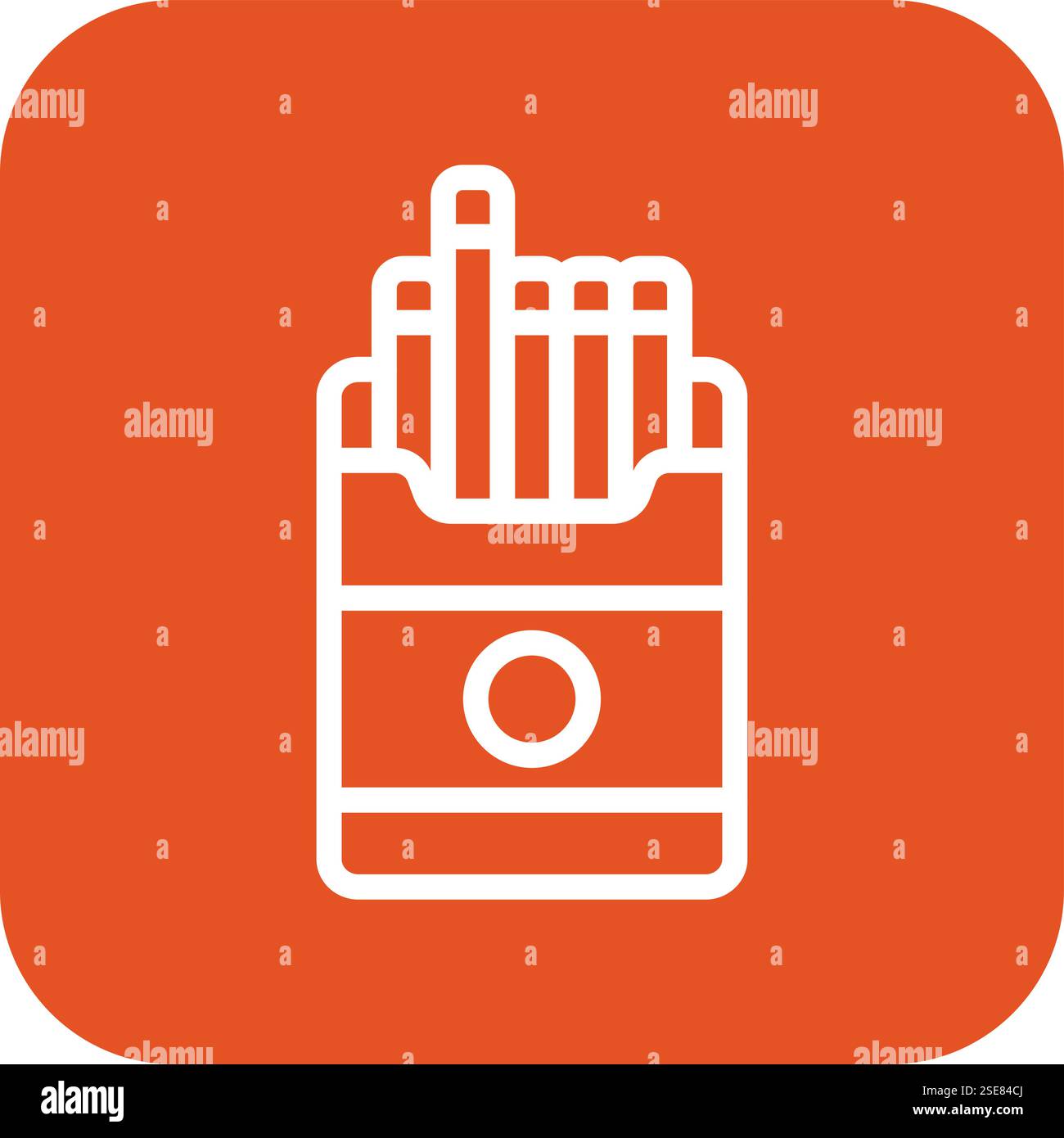 Cigarette Vector Icon Design Illustration Stock Vector