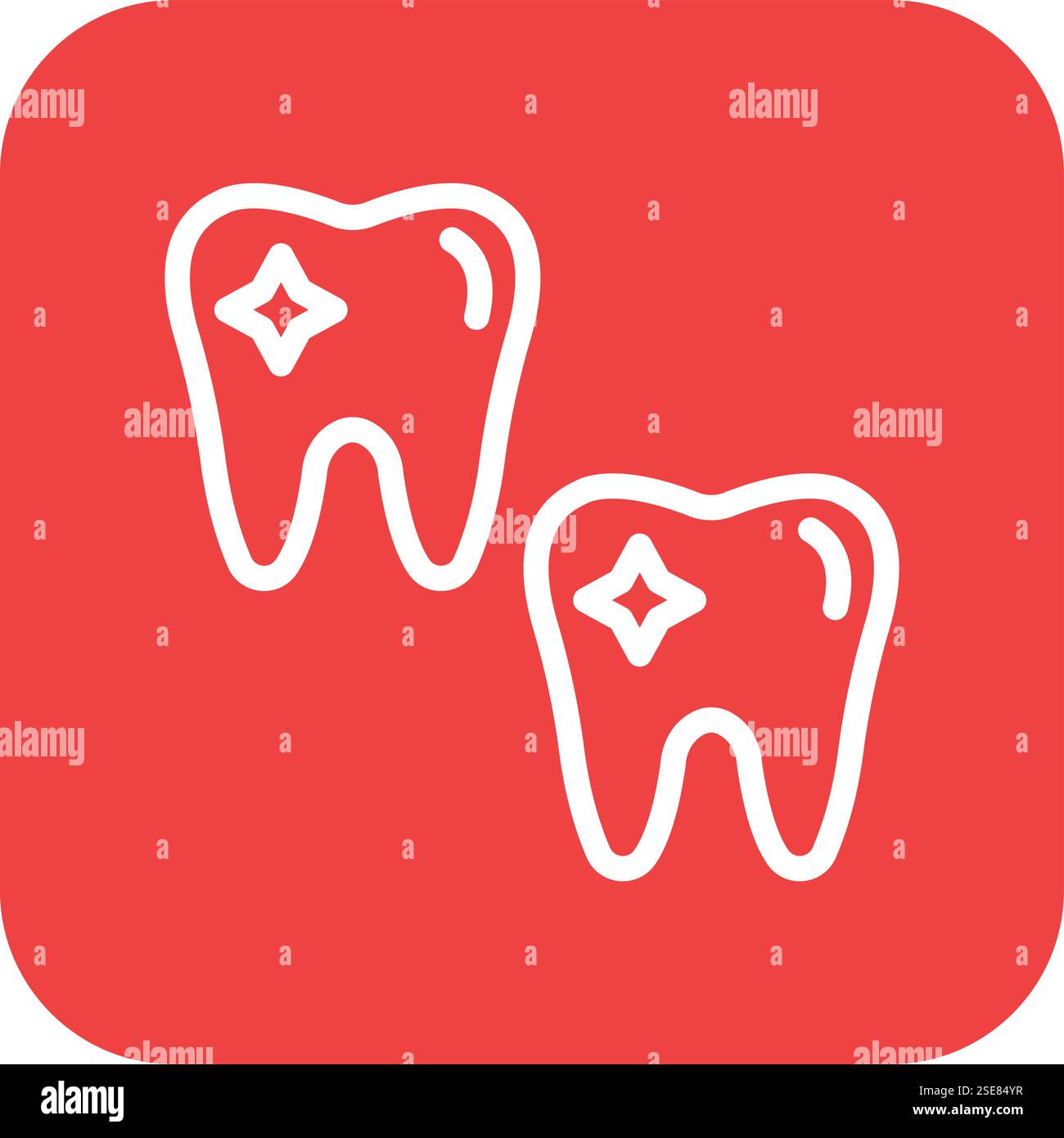 Teeth Vector Icon Design Illustration Stock Vector