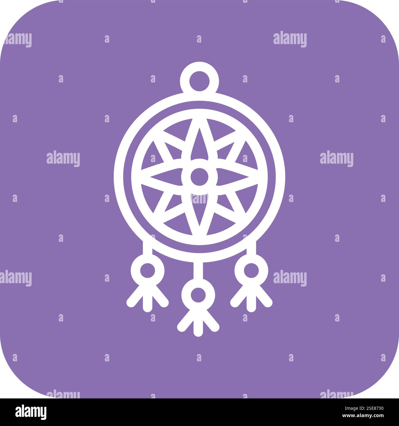 Dreamcatcher Vector Icon Design Illustration Stock Vector