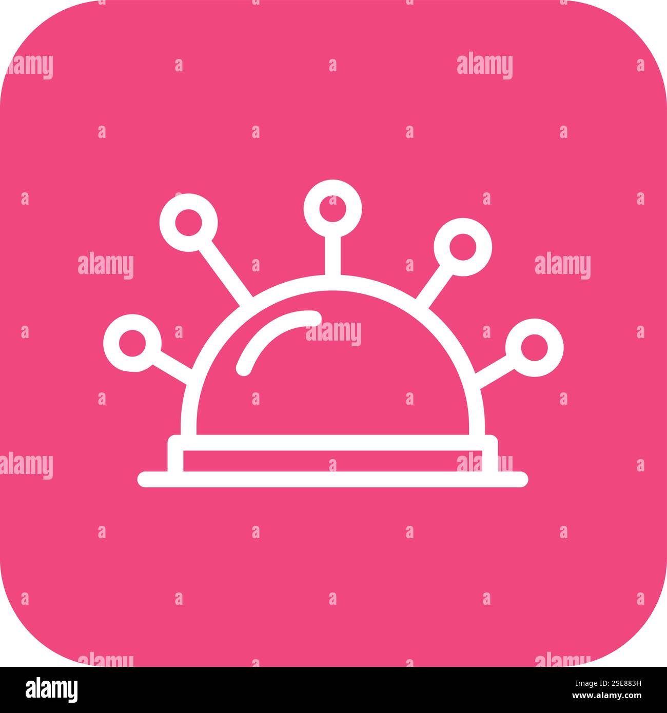 Pincushion Vector Icon Design Illustration Stock Vector