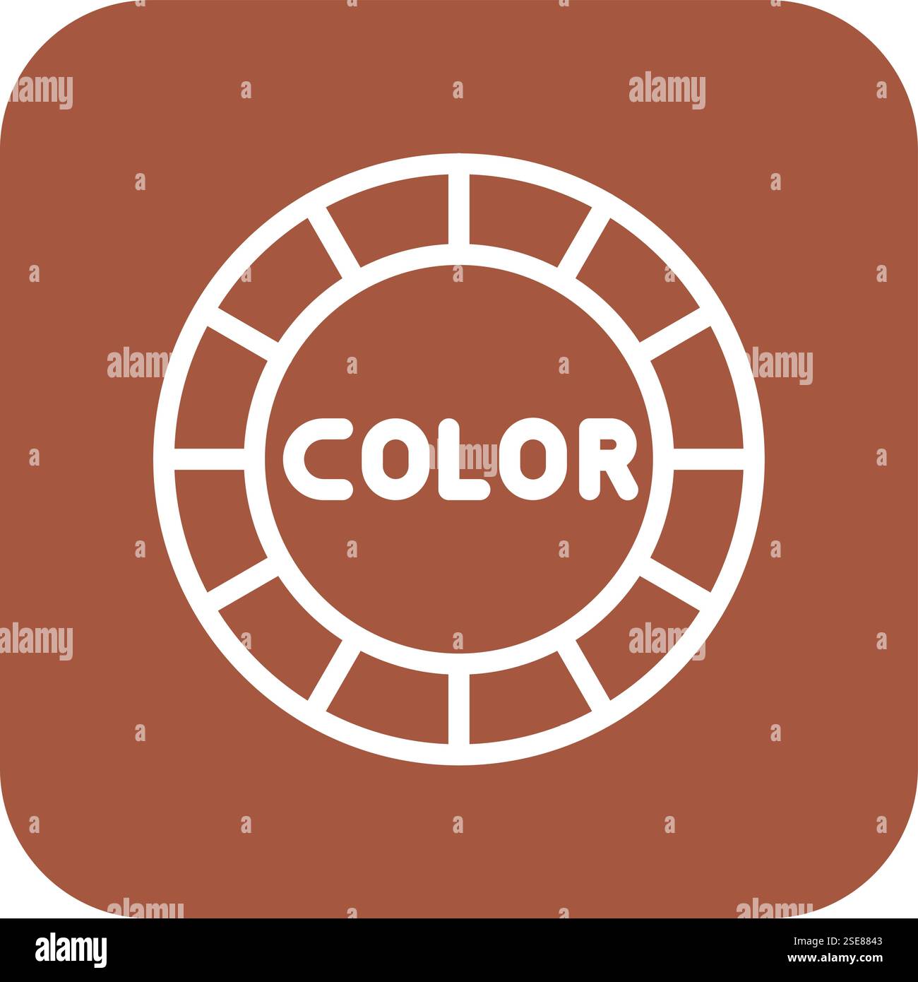 Color Vector Icon Design Illustration Stock Vector