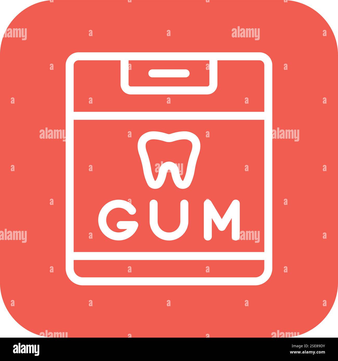 Chewing Gum Vector Icon Design Illustration Stock Vector