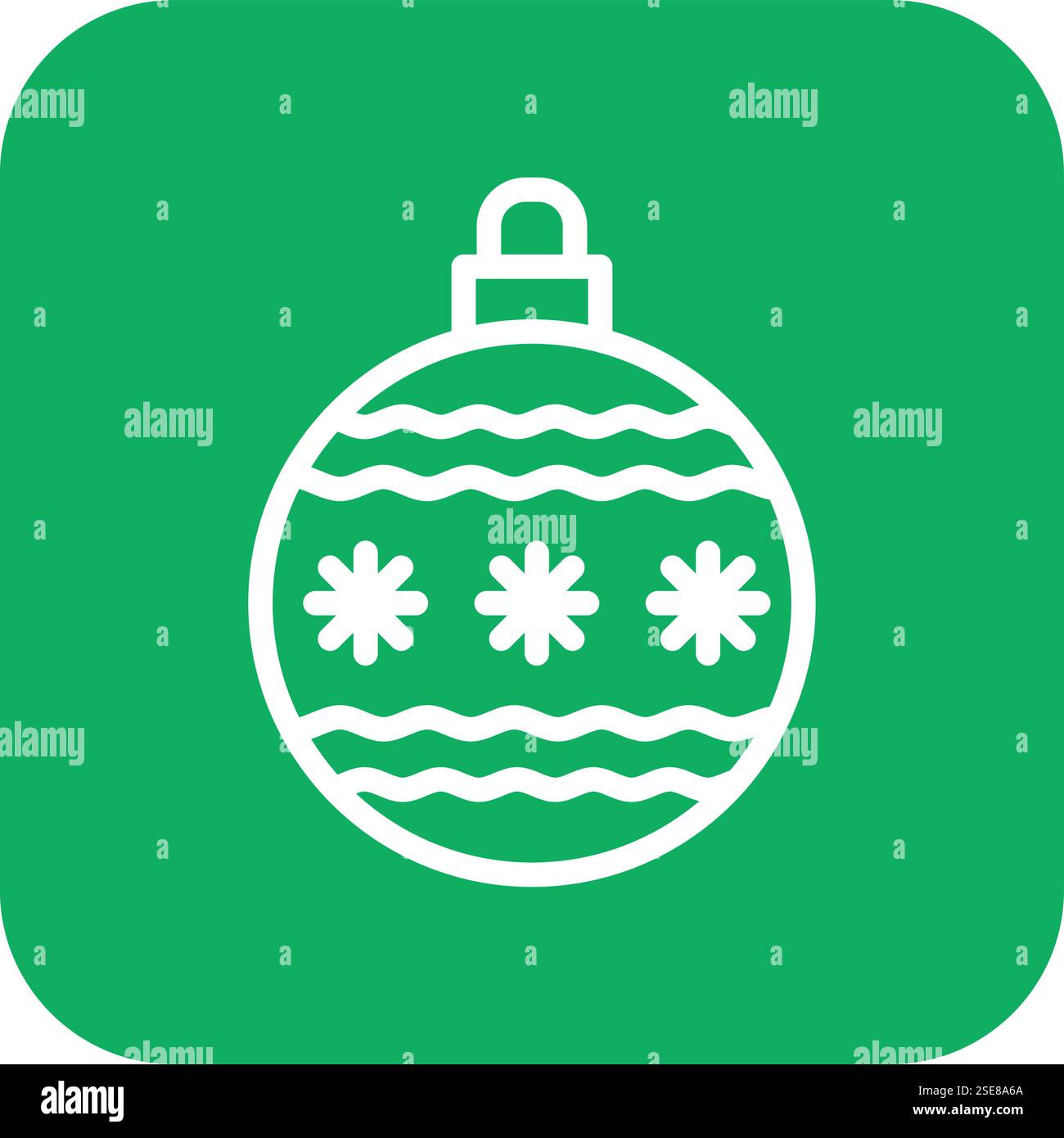 Christmas ball Vector Icon Design Illustration Stock Vector