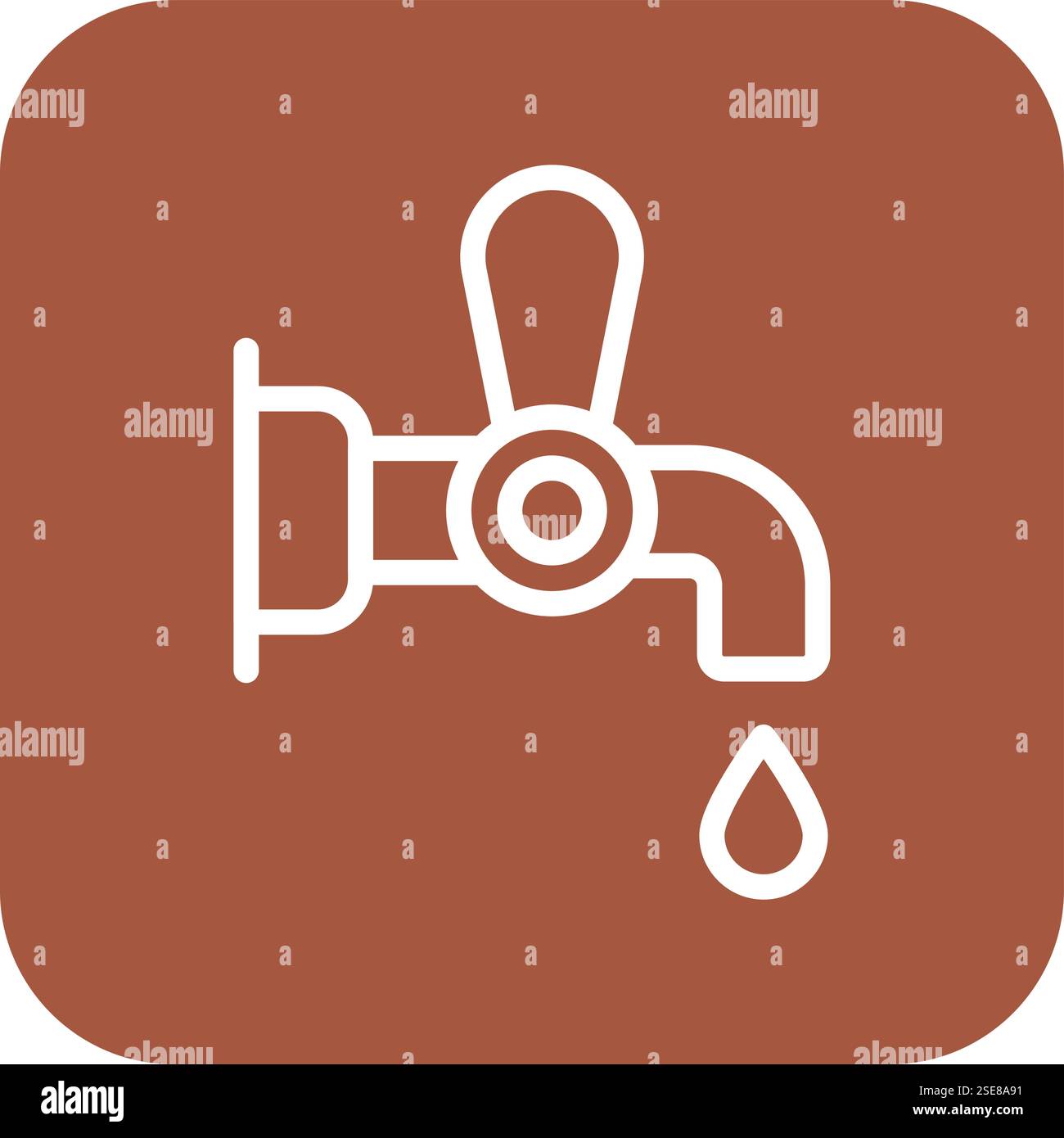 Faucet Vector Icon Design Illustration Stock Vector