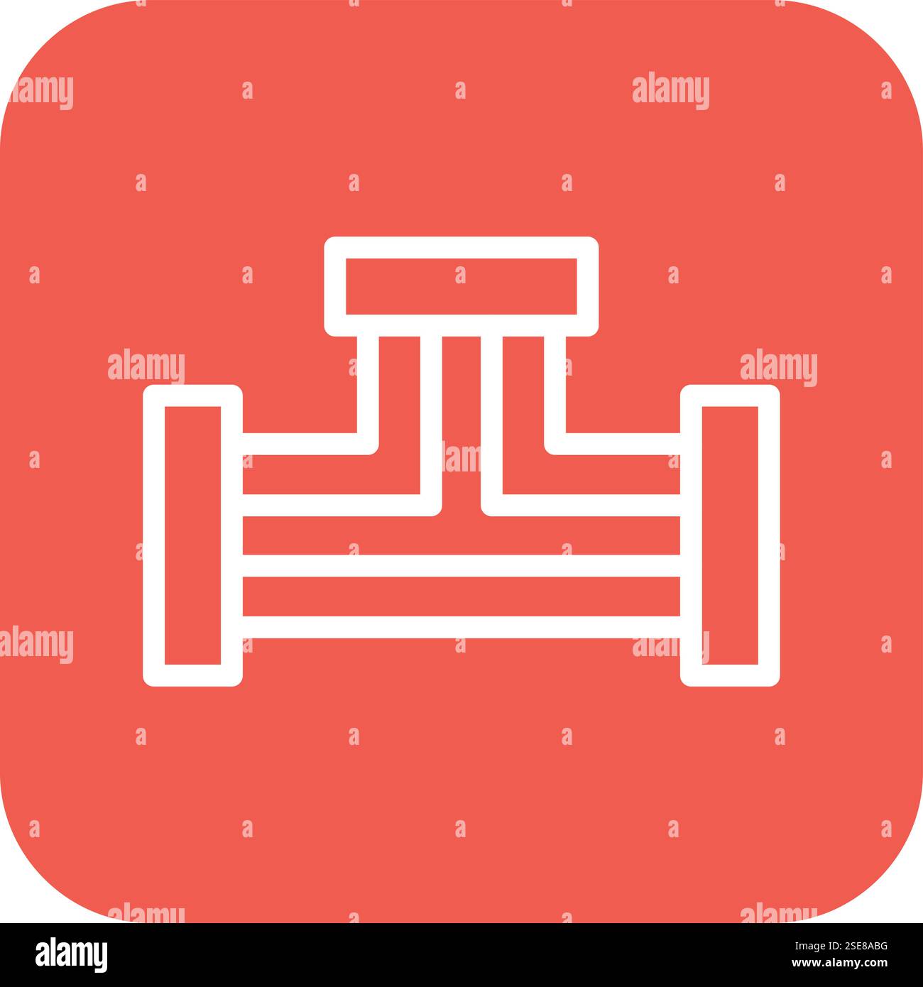Pipe Variant Vector Icon Design Illustration Stock Vector