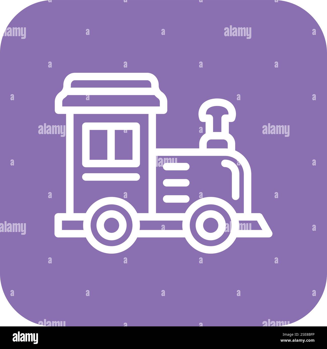 Train toy Vector Icon Design Illustration Stock Vector