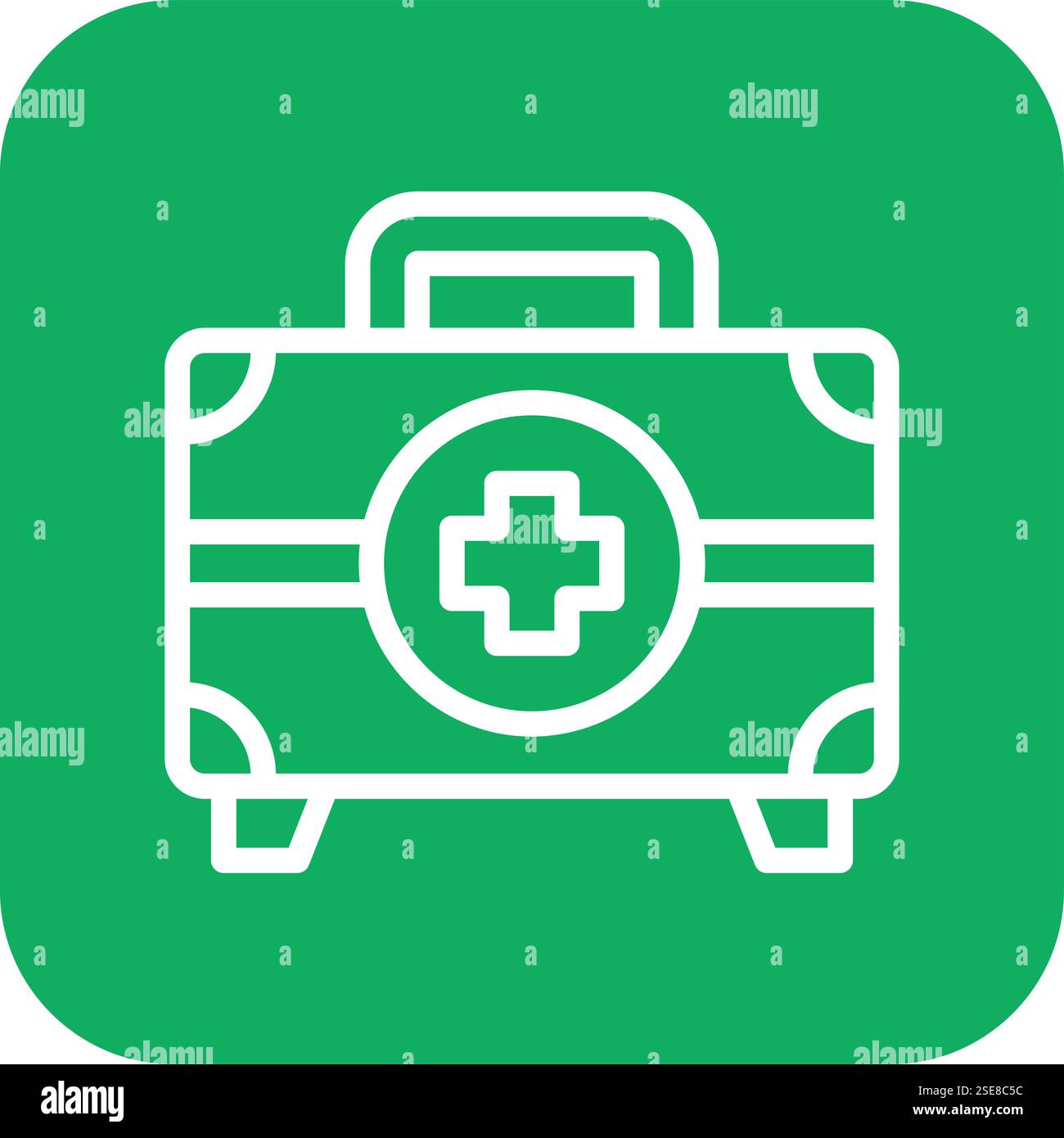 First Aid Kit Vector Icon Design Illustration Stock Vector