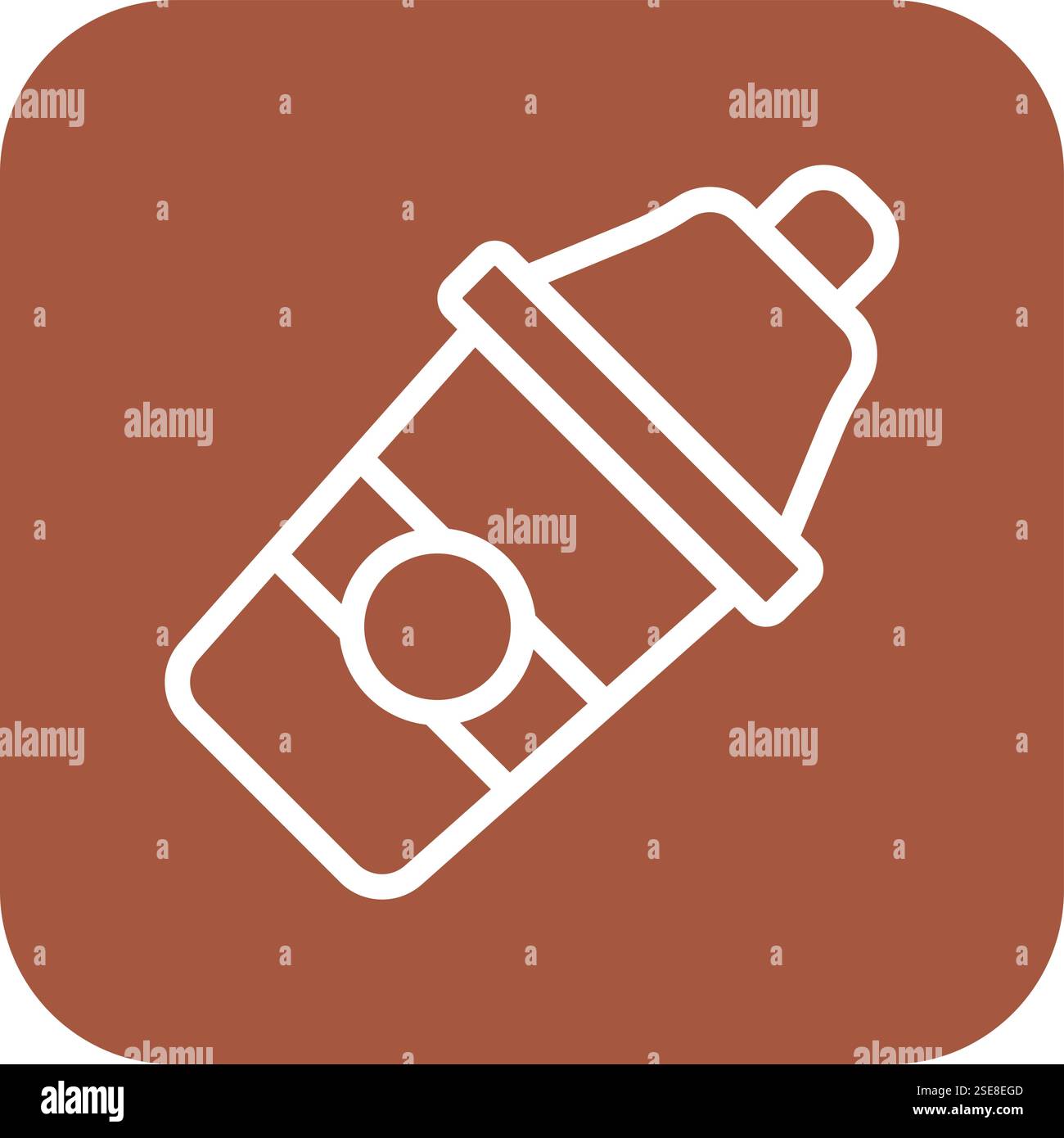 Cocktail Shaker Vector Icon Design Illustration Stock Vector