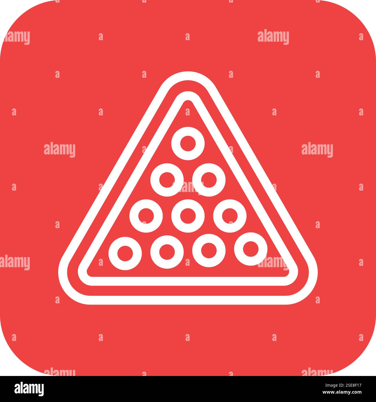 Billiard Vector Icon Design Illustration Stock Vector