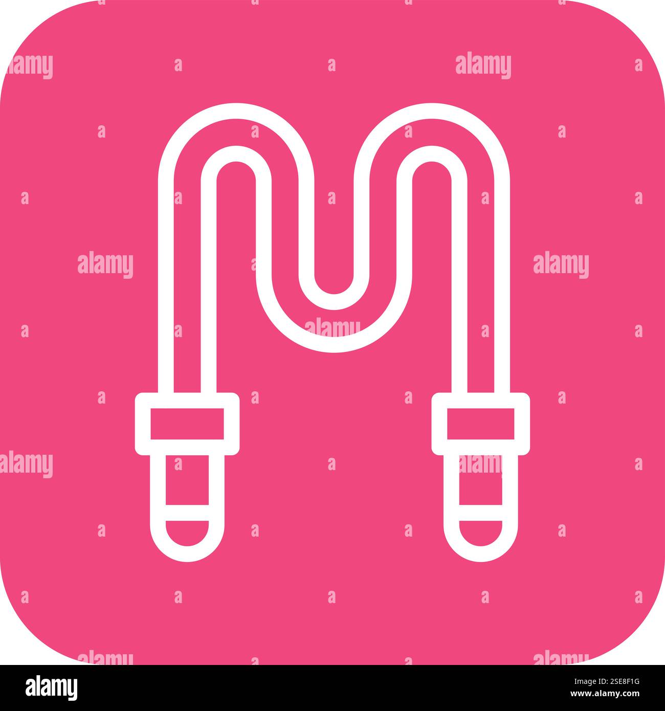Rope Vector Icon Design Illustration Stock Vector