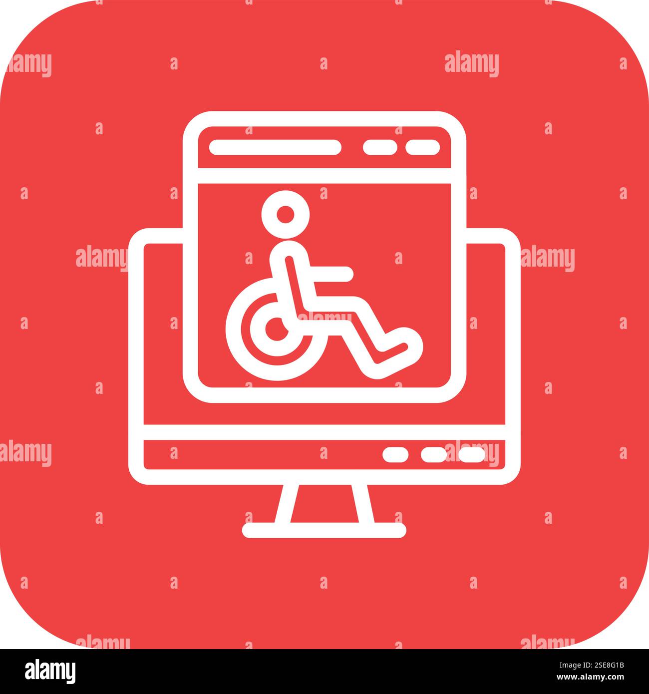 Accessability Vector Icon Design Illustration Stock Vector