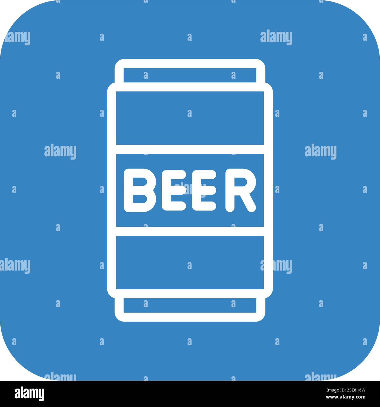 Beer Can Vector Icon Design Illustration Stock Vector