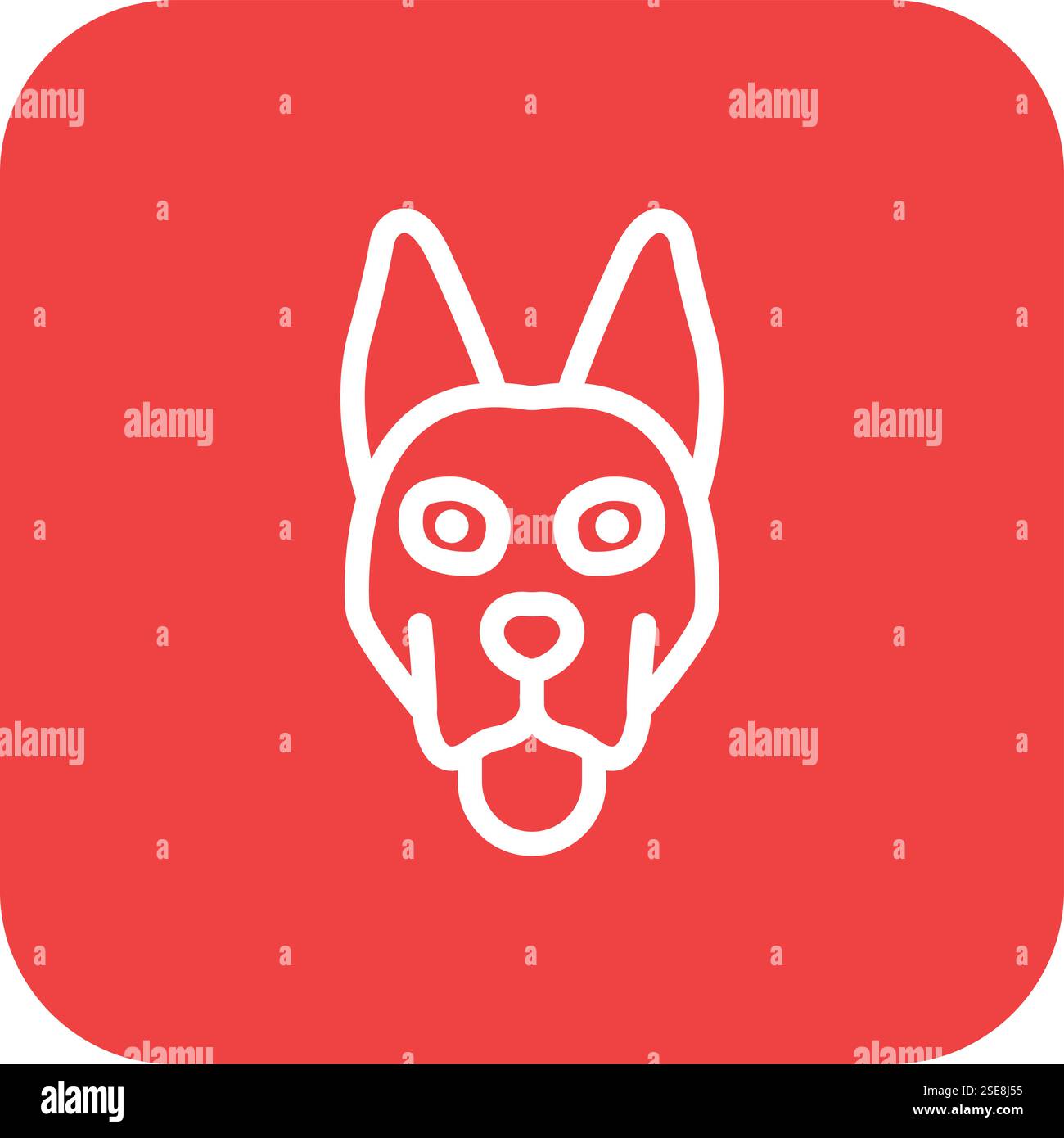 Dog icon vector filled Stock Vector Images - Alamy