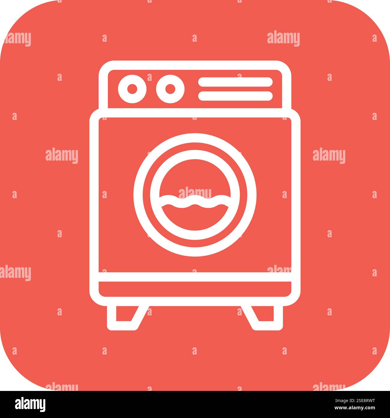 Washing Machine Vector Icon Design Illustration Stock Vector
