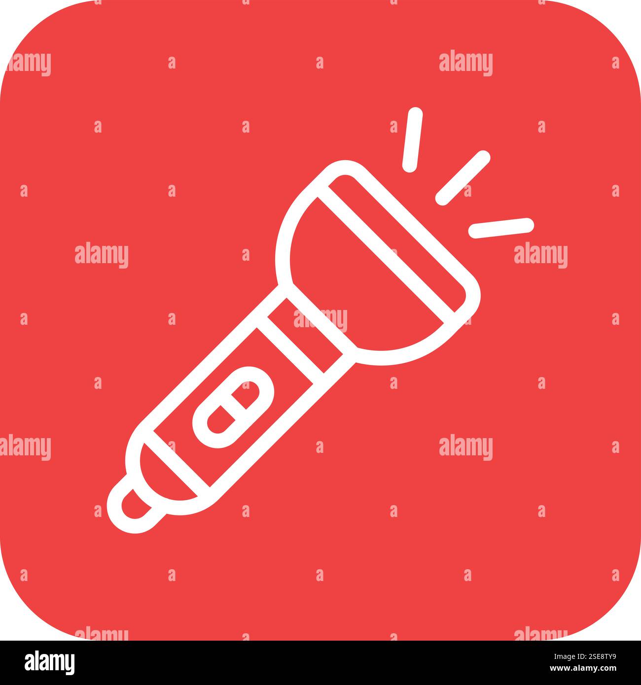 Flashlight Vector Icon Design Illustration Stock Vector