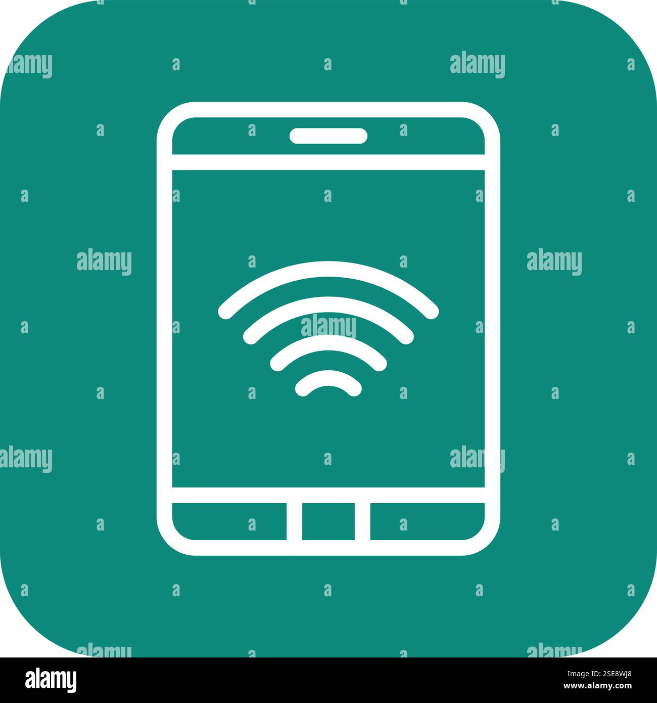 Tablet Vector Icon Design Illustration Stock Vector