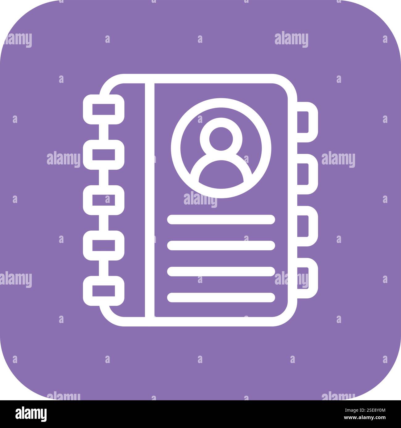 Adress Book Vector Icon Design Illustration Stock Vector