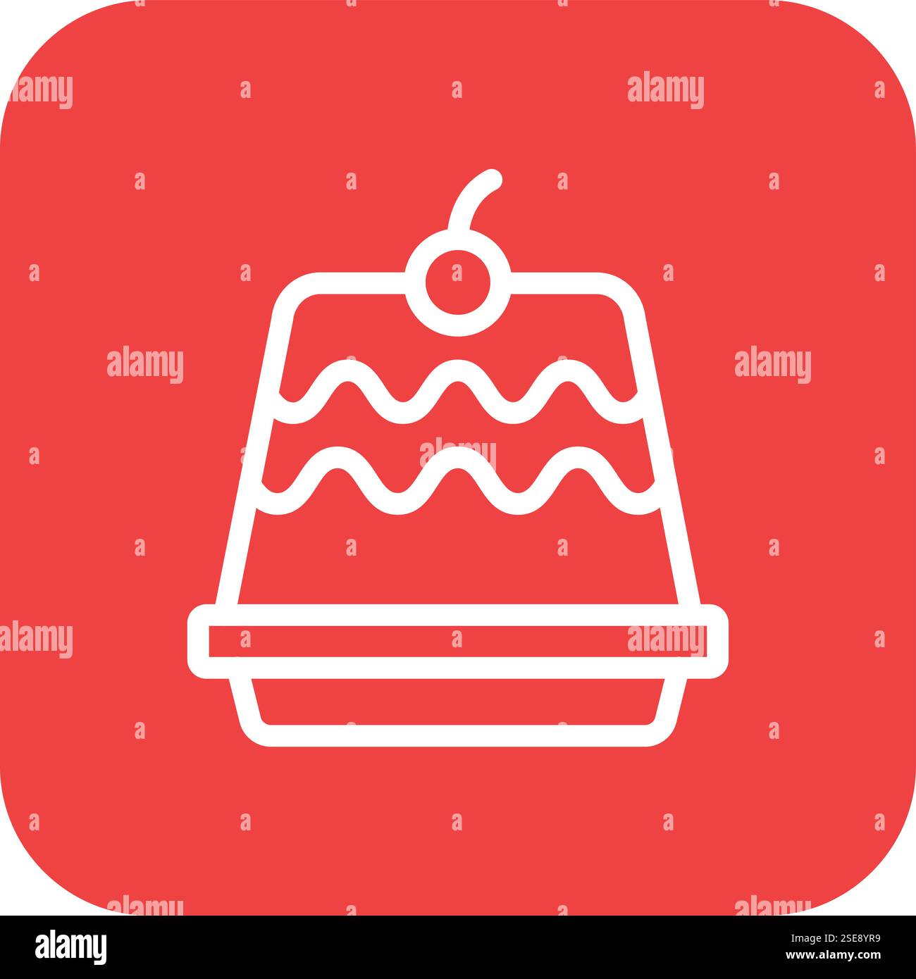 Pudding Vector Icon Design Illustration Stock Vector