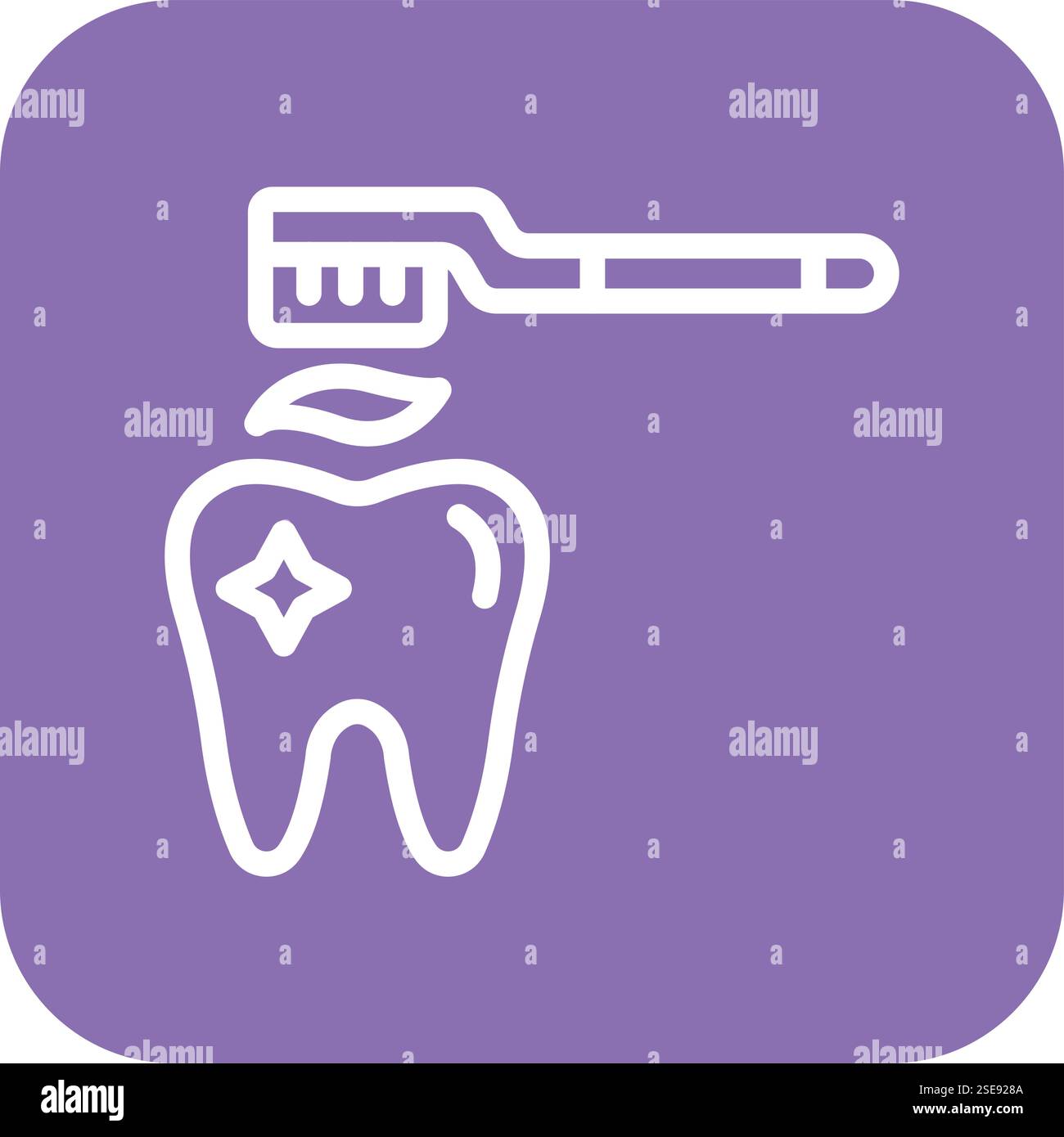 Teeth Cleaning Vector Icon Design Illustration Stock Vector