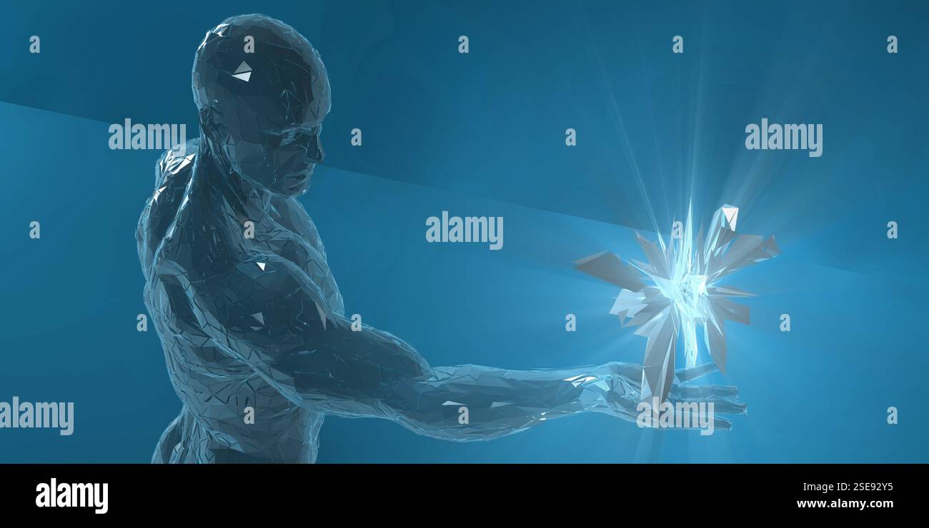 Creative Spark with Energy Technology Background as Concept Stock Photo ...