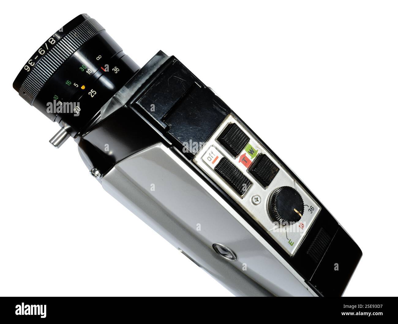 Vintage camera isolated on white background Stock Photo - Alamy