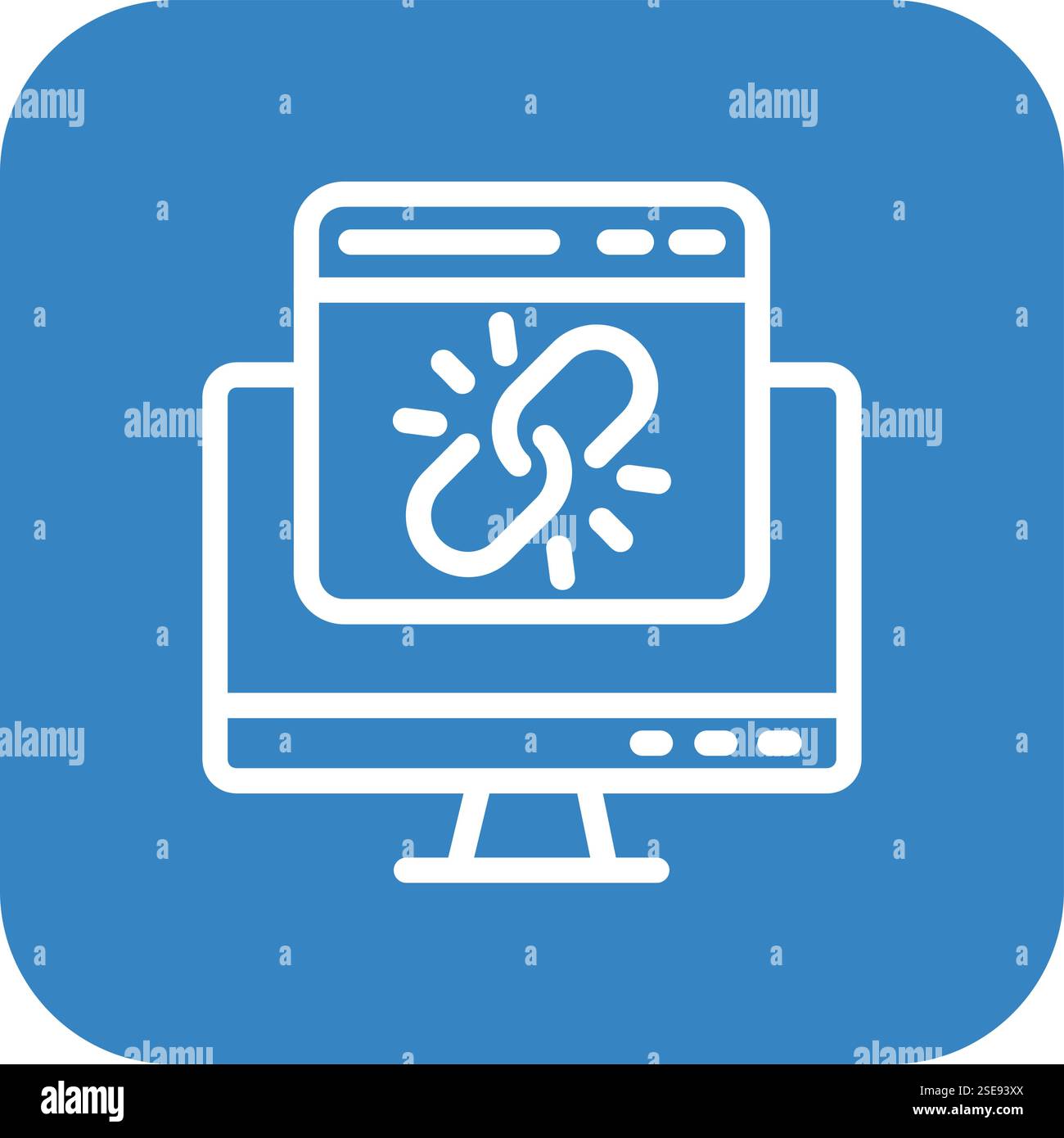 Link Vector Icon Design Illustration Stock Vector