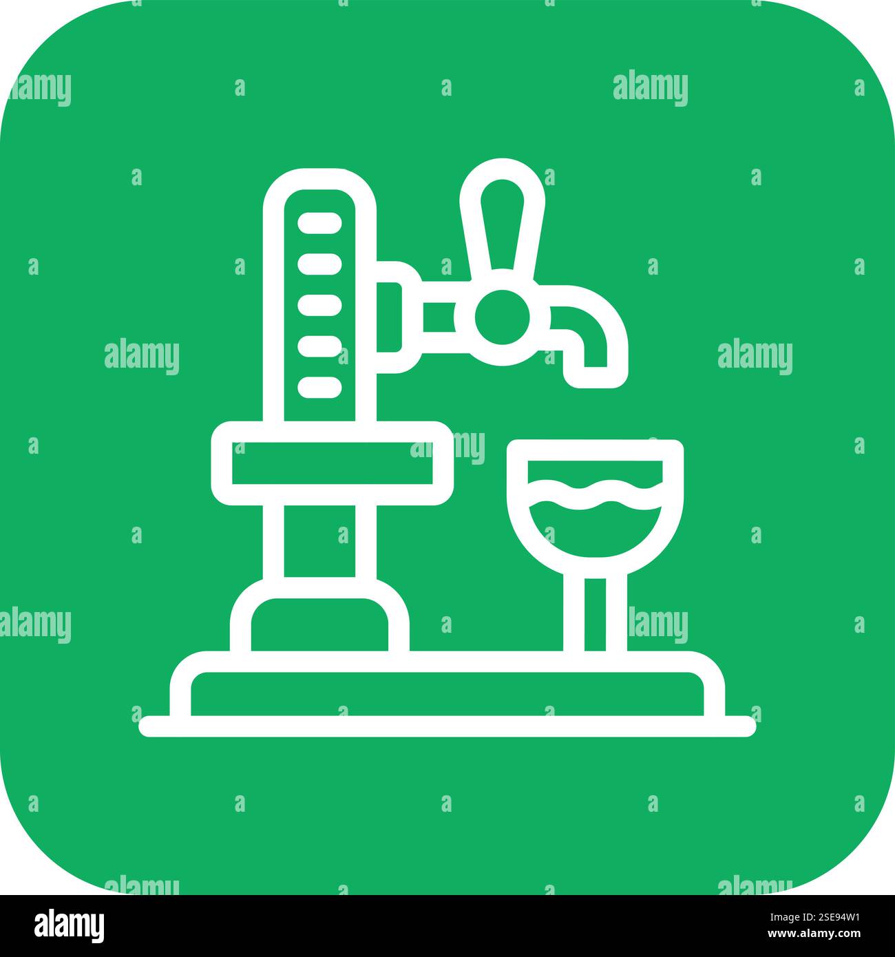 Beer Tap Vector Icon Design Illustration Stock Vector