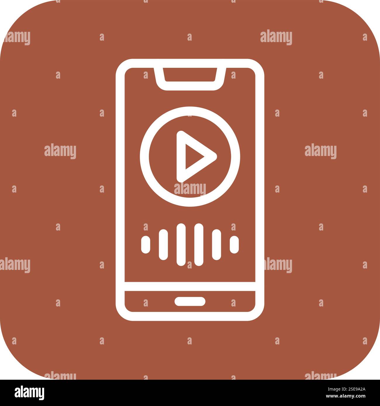 Music App Vector Icon Design Illustration Stock Vector