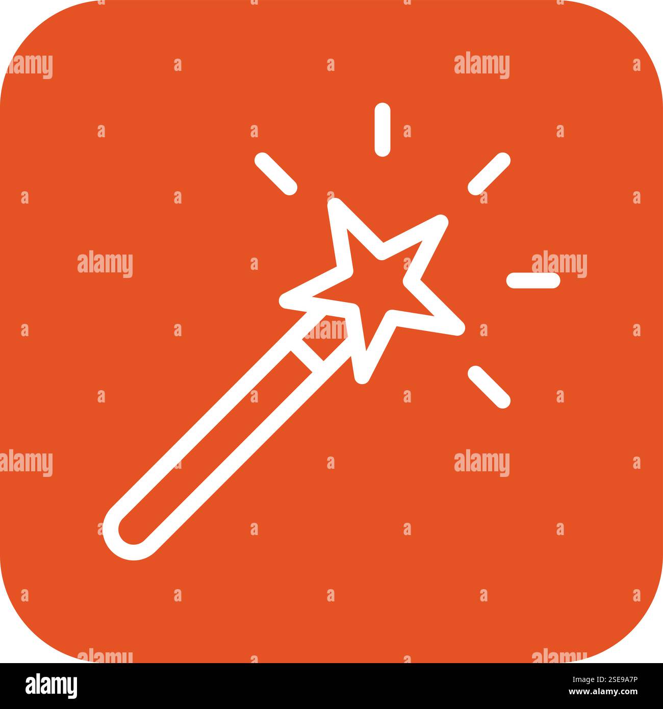 Magic Wand Vector Icon Design Illustration Stock Vector