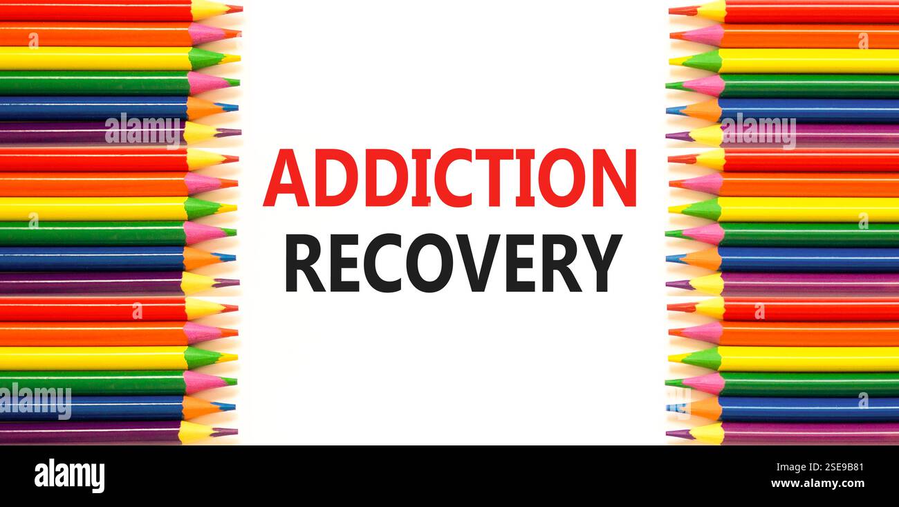 Addiction recovery symbol. Concept words Addiction recovery on ...