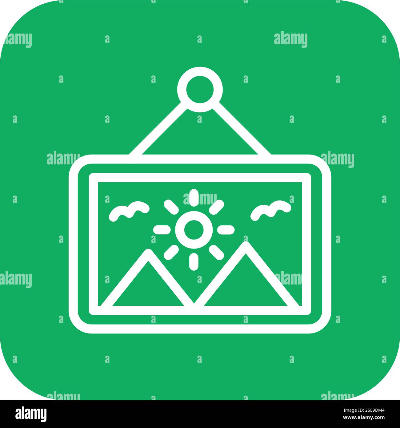 Gallery Vector Icon Design Illustration Stock Vector Image & Art - Alamy