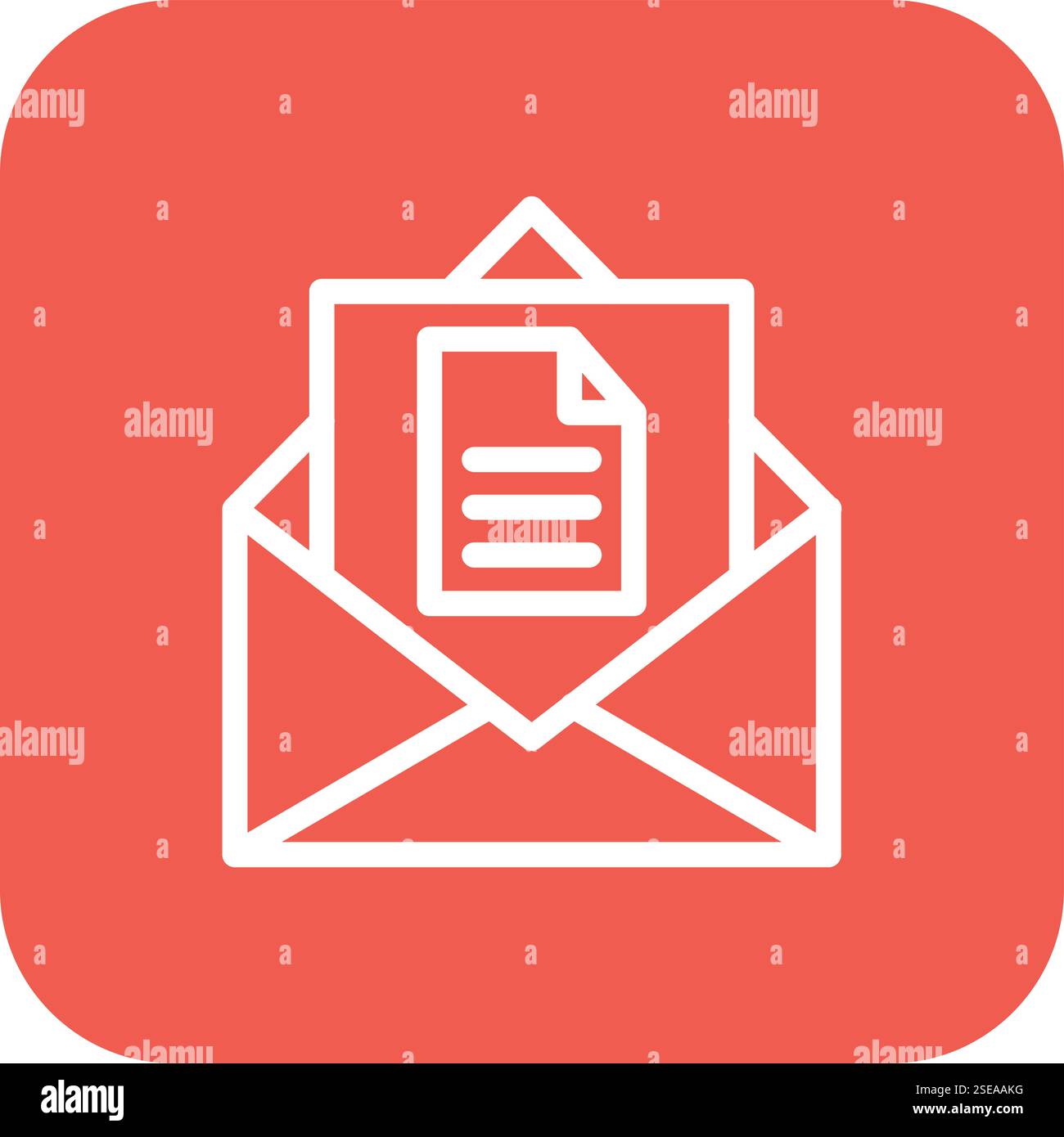 Contract Vector Icon Design Illustration Stock Vector
